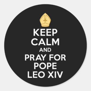 Adesivo Redondo Papa Leo Xiv Habemus Papam 2025 Homens Católicos M