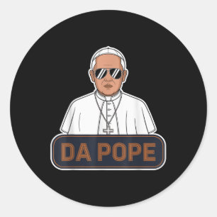 Adesivo Redondo Papa Robert Prevost - Papa Leo Xiv - Do Papa
