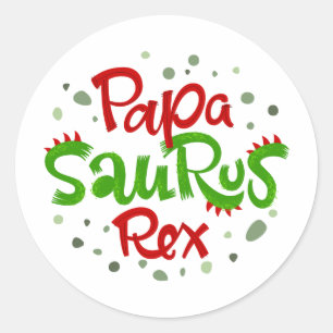 Adesivo Redondo Papa Surus Rex Graphic