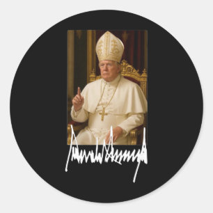 Adesivo Redondo Papa Trump Engraçado Presidente Americano Trump Va