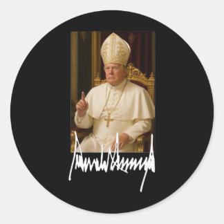 Adesivo Redondo Papa Trump Engraçado Presidente Americano Trump Va