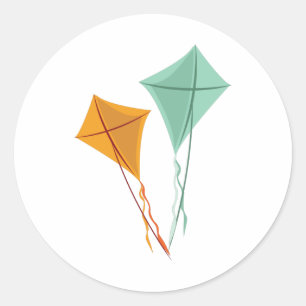 Adesivo Redondo Papagaios Voadores