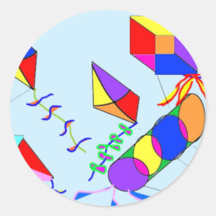 Adesivo Redondo papagaios voadores