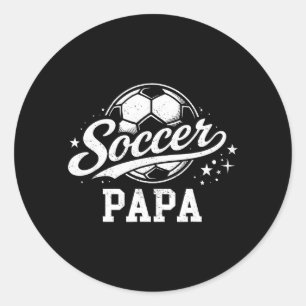 Adesivo Redondo Papai futebol família correspondente amantes de fu