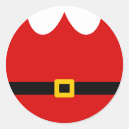 Adesivo Redondo Papai Noel