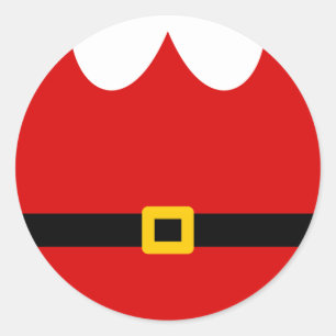 Adesivo Redondo Papai Noel