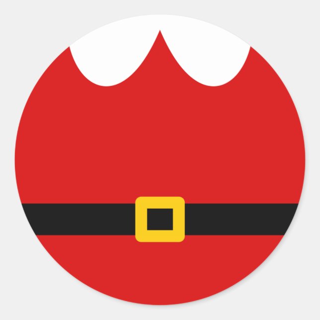 Adesivo Redondo Papai Noel (Frente)
