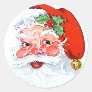 Adesivo Redondo Papai Noel