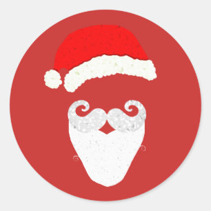 Adesivo Redondo Papai Noel!