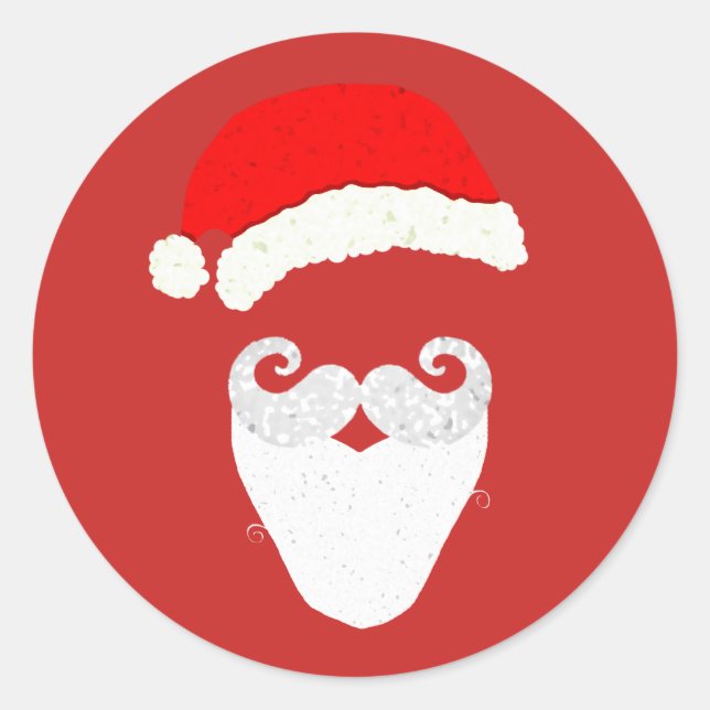 Adesivo Redondo Papai Noel! (Frente)