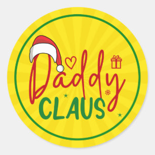 Adesivo Redondo Papai Noel Design de Natal Personalizado-60094