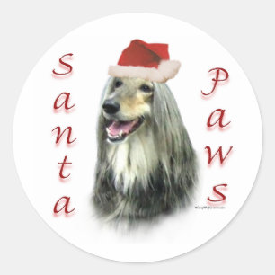 Adesivo Redondo Papai noel Sticker
