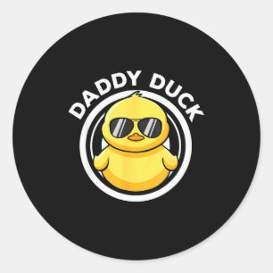 Adesivo Redondo Papai Pato Pai Eu Amo Patos Amante Da Família Engr