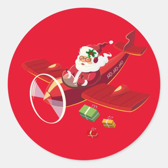 Adesivo Redondo Papais noeis (Frente)