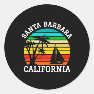 Adesivo Redondo Papais noeis Barbara California Shirts com a famíl