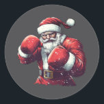 Adesivo Redondo Papais noeis Boxin Lover Mma Muay Thai Boxer Natal<br><div class="desc">Papais noeis Boxing Lover Mma Muay Thai Boxin Natal Pajama</div>
