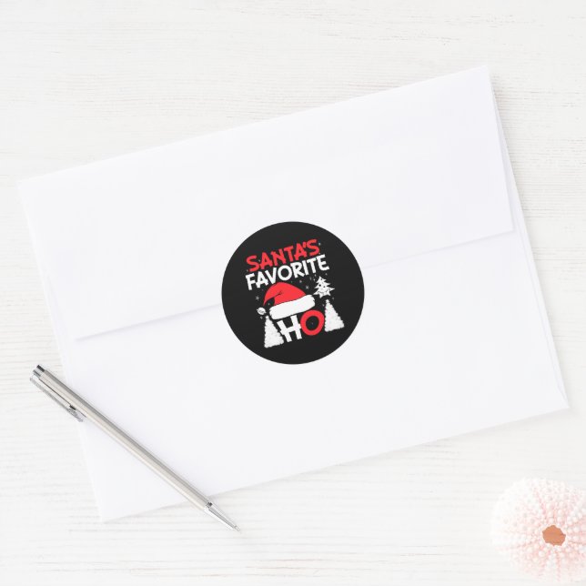 Adesivo Redondo Papais noeis Clássicos Ho Clássicos (Envelope)