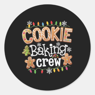 Adesivo Redondo Papais noeis de Cozinhar da Tripulação de Cookie G