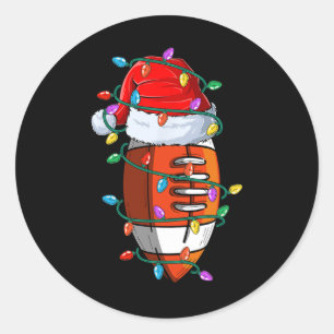 Adesivo Redondo Papais noeis De Futebol De Natal Para Crianças De