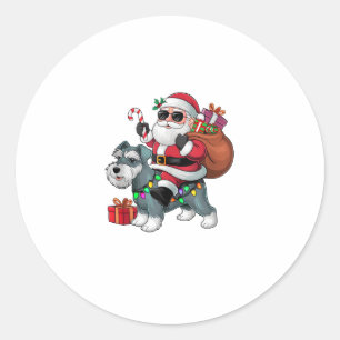 Adesivo Redondo Papais noeis De Iluminação Do Xmas Que Andam Cacho