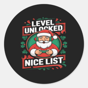 Adesivo Redondo Papais noeis De Jogo De Jogo Xm De Lista Legal