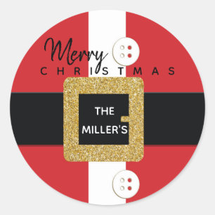 Adesivo Redondo Papais noeis de Natal