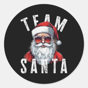 Adesivo Redondo Papais noeis de Natal Engraçado Xmas Papai Noel 5