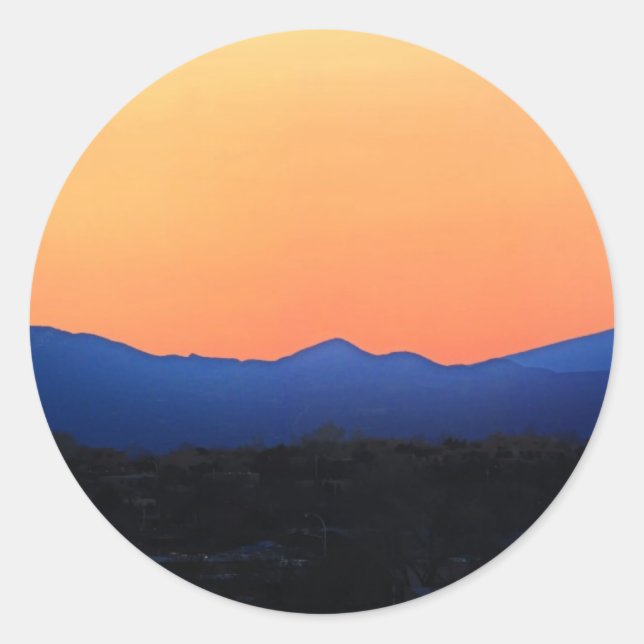 Adesivo Redondo Papais noeis Do Novo México (Frente)