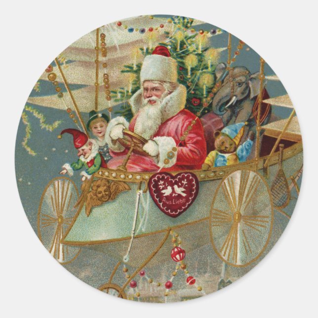 Adesivo Redondo Papais noeis E Seus Incríveis Autocolantes (Frente)