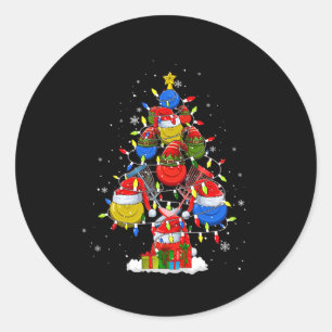 Adesivo Redondo Papais noeis Elf Disk Golf Ball Tools Xmas Tree Me