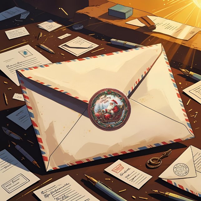 Adesivo Redondo Papais noeis em Sua Altura (Criador carregado)