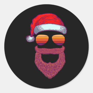 Adesivo Redondo Papais noeis Enfrentam Retrornos Pulmões Natal Hom