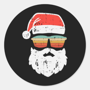 Adesivo Redondo Papais noeis Enfrentam Retrornos Pulmões Natal Hom