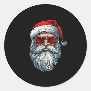Adesivo Redondo Papais noeis Enfrentam Retrornos Pulmões Natal Hom