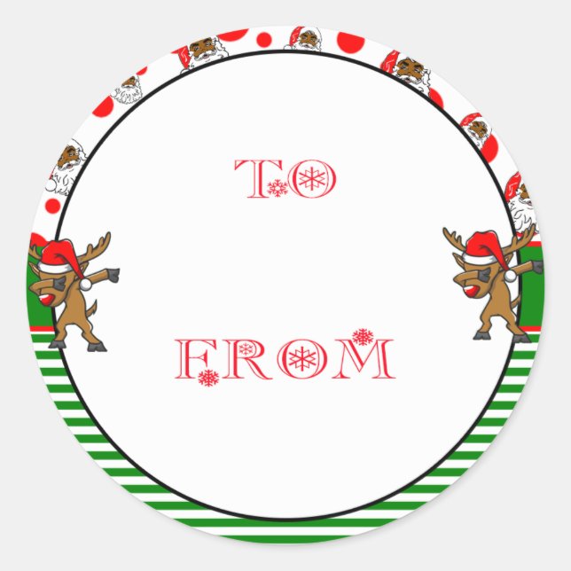 Adesivo Redondo Papais noeis está chegando (Frente)