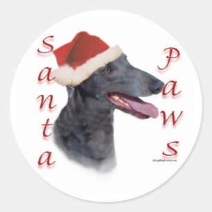 Adesivo Redondo Papais noeis Greyhound Paws