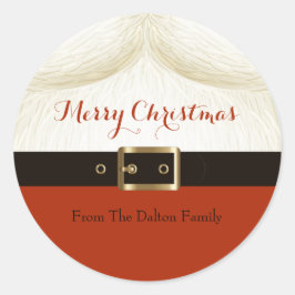 Adesivo Redondo Papais noeis, Ho Ho Ho