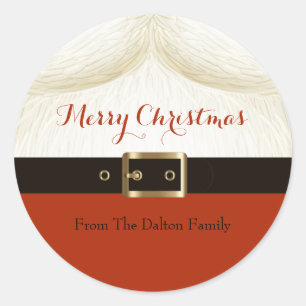 Adesivo Redondo Papais noeis, Ho Ho Ho