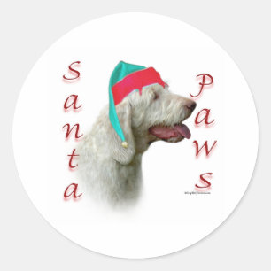 Adesivo Redondo Papais noeis Italiano Spinone Paws