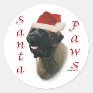 Adesivo Redondo Papais noeis Mastiff (damasco2)