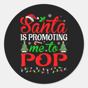 Adesivo Redondo Papais noeis Me Promovem A Pop De Natal Festivo
