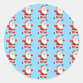 Adesivo Redondo Papais noeis Natal