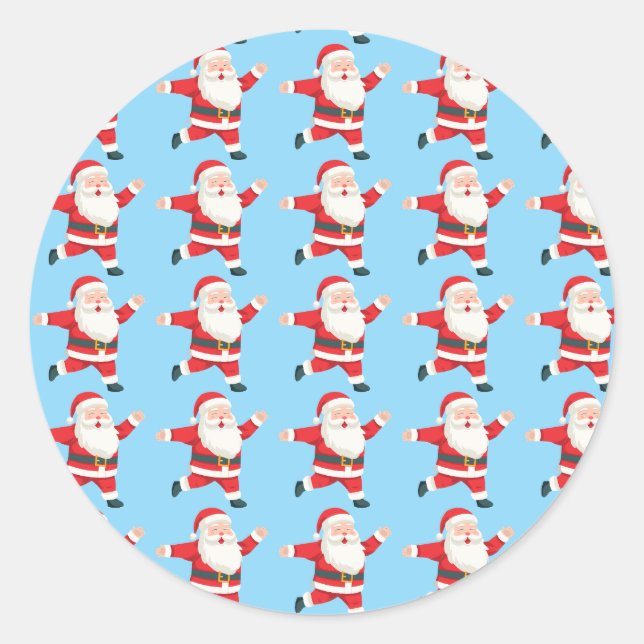 Adesivo Redondo Papais noeis Natal (Frente)