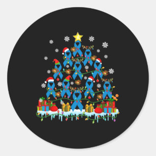 Adesivo Redondo Papais noeis Reindeer Elf Diabetes Fitas Chri