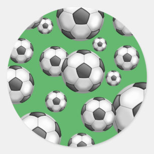 Adesivo Redondo Papel de parede do futebol