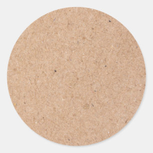 Adesivo Redondo Papel Kraft Criar Seu Próprio Endereço de Devoluçã