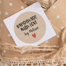 Papel Kraft Personalizado Feito à Mão Com Amor