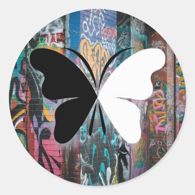 Adesivo Redondo papillon (Frente)