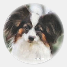 Adesivo Redondo Papillon Art Gifts