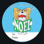 Adesivo Redondo Papillon Christmas Caroler RW<br><div class="desc">Papillon Christmas Caroler RW</div>